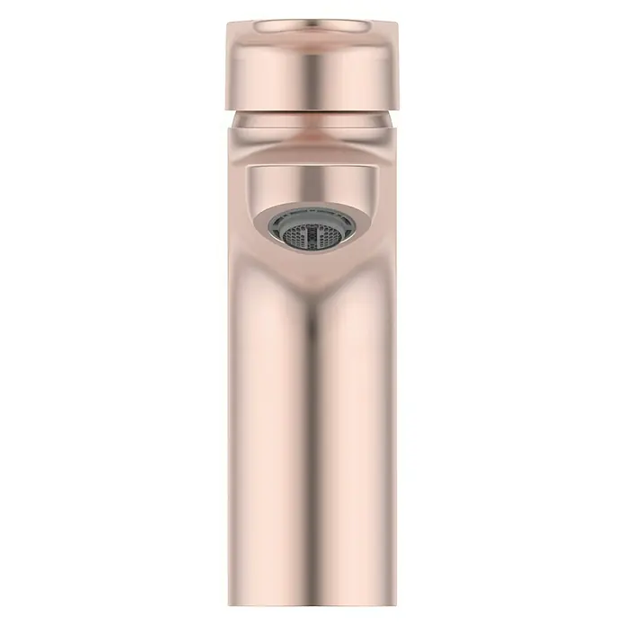 Ideal Standard Alu+ Waschtischarmatur - Höhe: 160 cm, Rosé - Moderner Wasserhahn in Roségold-Optik mit Perlator-Detail.