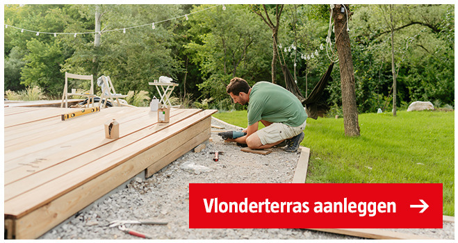 Vlonder terras maken