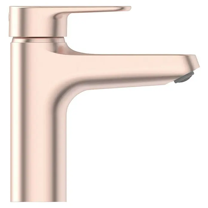 Ideal Standard Alu+ Waschtischarmatur - Höhe: 160 cm, Rosé - Gebürsteter Einhebelmischer in Roségold.