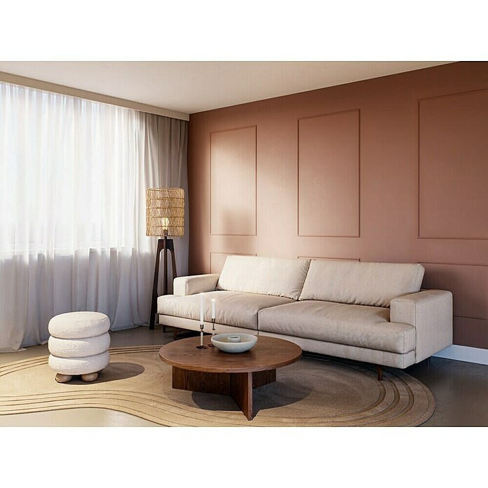 Wandstrip Set mdf 8,5x22 mm 50x70cm (null, Wit, MDF, Breedte: 2,2 cm) | BAUHAUS