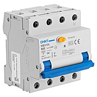 Chint Aardlekautomaat 3P+N 32A B KAR 6KA 30MA (32 A, Aantal polen: 3 st., Karakteristiek B/A type)