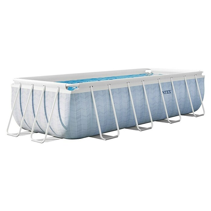 Intex Frame-Pool Prism Chevron (L x B x H: 400 x 200 x 100 cm, Blau, 6 840 l) | BAUHAUS