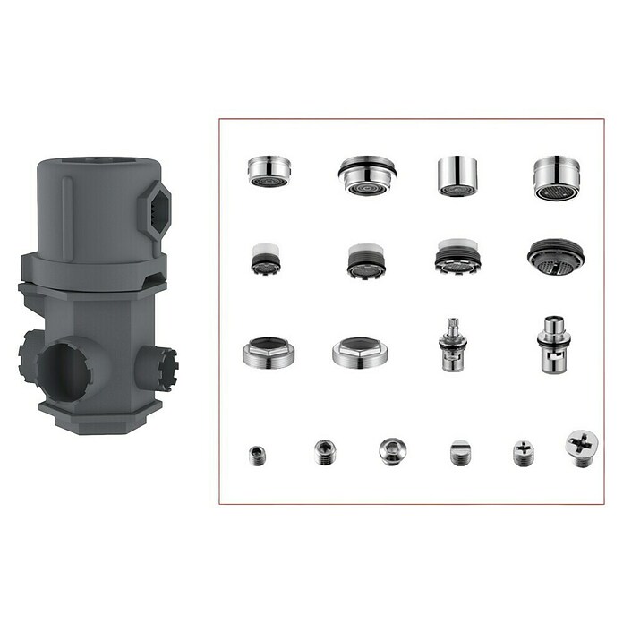 Llave de tubo (Largo: 100 mm, Plástico, Número de aplicaciones: 16 ud.) | BAUHAUS