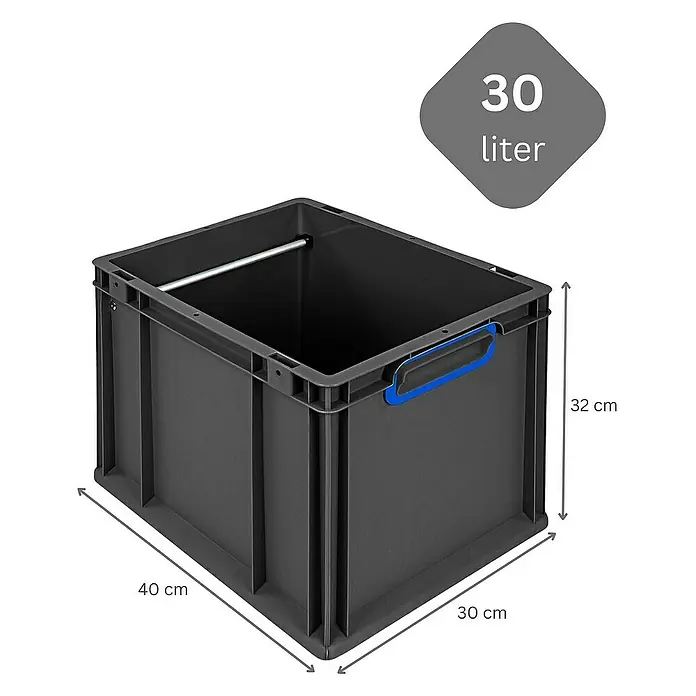 Proregal Eurobox Hängeregisterbox NextGen - Kunststoff, Schwarz