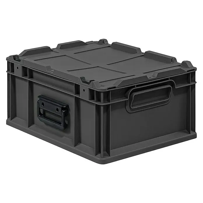 Proregal Eurobox NextGen Portable - L x B x H: 40 x 30 x 18,5 cm, Kunststoff, Schwarz