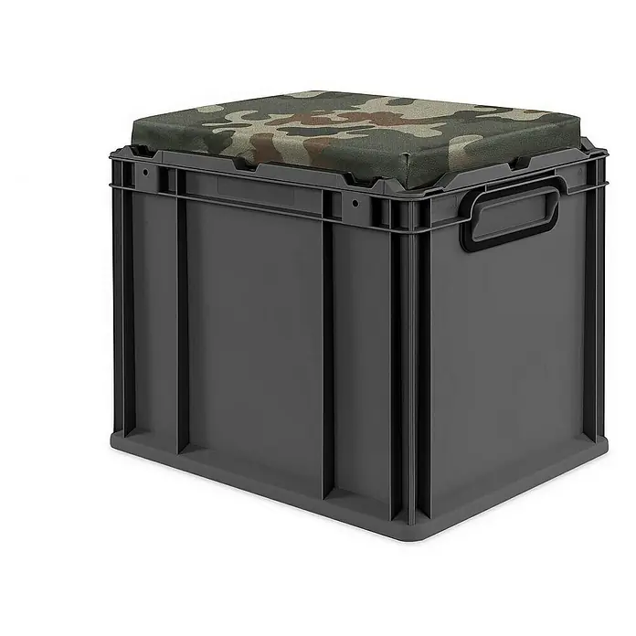 Proregal Eurobox NextGen Seat Camouflage - L x B x H: 40 x 30 x 36,5 cm, Kunststoff, Schwarz