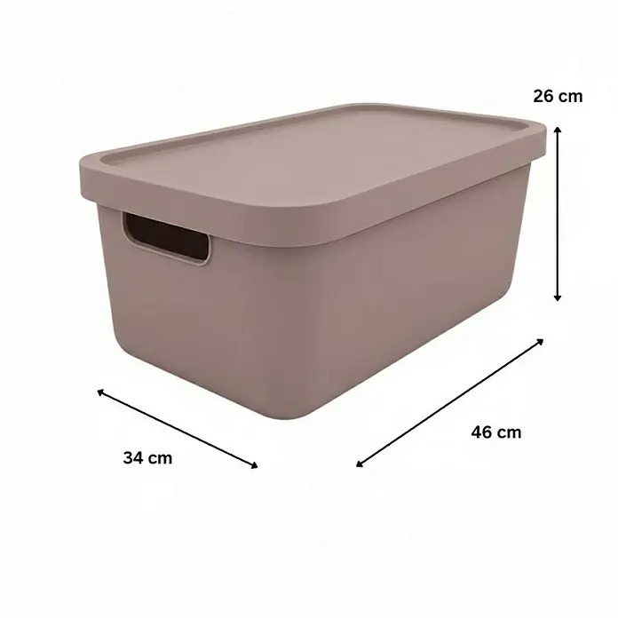 Plastard Aufbewahrungsbox-Set 3er-Set 31 Liter in Pink – Stapelboxen, Lagerboxen - Kunststoff, Pink, 3 Stk.