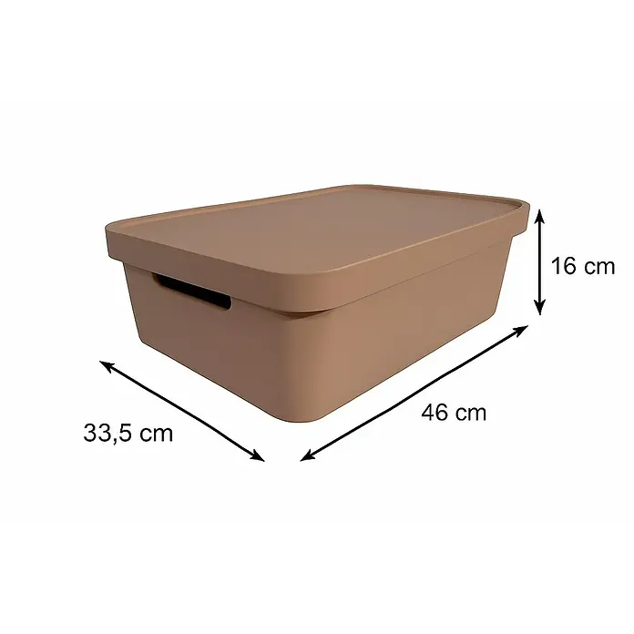 Plastard Aufbewahrungsbox-Set 4er-Set 19 Liter in Pink – Stapelboxen, Lagerboxen - L x B x H: 45,5 x 33,5 x 15,5 cm, Kunststoff, Pink, 4 Stk.