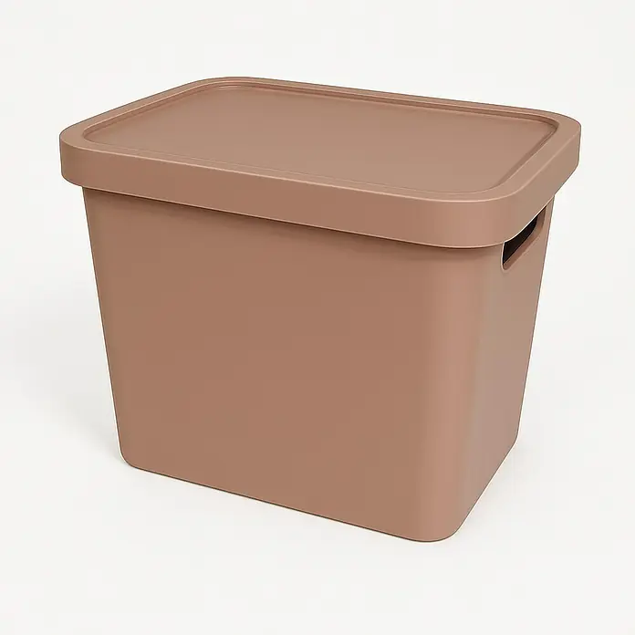 Plastard Aufbewahrungsbox-Set 4er-Set 12,5 Liter in Pink – Stapelboxen, Lagerboxen - L x B x H: 32 x 22 x 24 cm, Kunststoff, Pink, 4 Stk.
