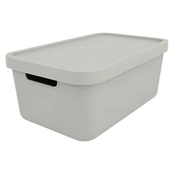 Plastard Aufbewahrungsbox-Set 3er-Set 7,5 Liter in Grau – Stapelboxen, Lagerboxen - Kunststoff, Grau, 3 Stk.