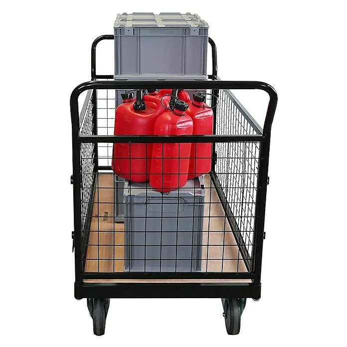 Proregal Transportroller / Plattformwagen mit abnehmbaren Gitterwänden - Traglast: 400 kg