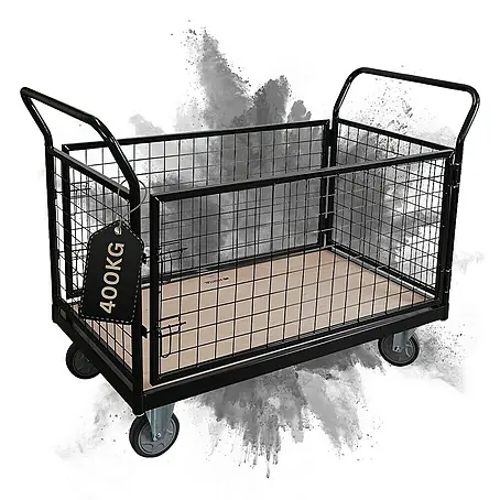 Proregal  Transportroller / Plattformwagen mit abnehmbaren Gitterwänden