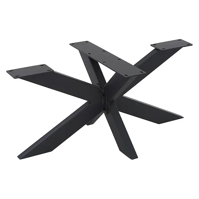 ML-Design Tischgestell Tischgestell Spider Kreuzgestell Schwerlast aus Stahl für DIY - L x B x H: 98 x 58 x 43 cm, Metall