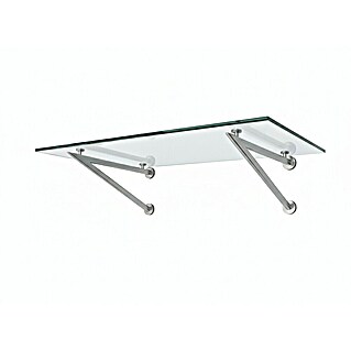 Glaszentrum Hagen Vordach (190 x 90 x 40 cm, Silber)