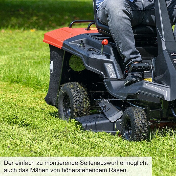 Scheppach IXES 20V Benzin-Aufsitzmäher MR200-61 (196 cm³, Schnittbreite: 61 cm, Max. Flächenempfehlung: 2 600 m²) | BAUHAUS
