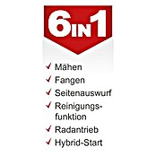 Scheppach IXES 20V Benzin-Aufsitzmäher MR200-61 (196 cm³, Schnittbreite: 61 cm, Max. Flächenempfehlung: 2 600 m²) | BAUHAUS