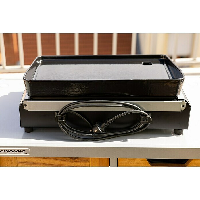 Campingaz Plancha žar Electric 1 XD  (Površina za peko (Š x G): 45 x 30 cm, Črna) | 8313 - Gasgrill Marke | ICGA - Grillgeräte | ICG - Grillgeräte / Grillzubehör | IC - Freizeit im Garten | I - Stadtgarten | BAUHAUS