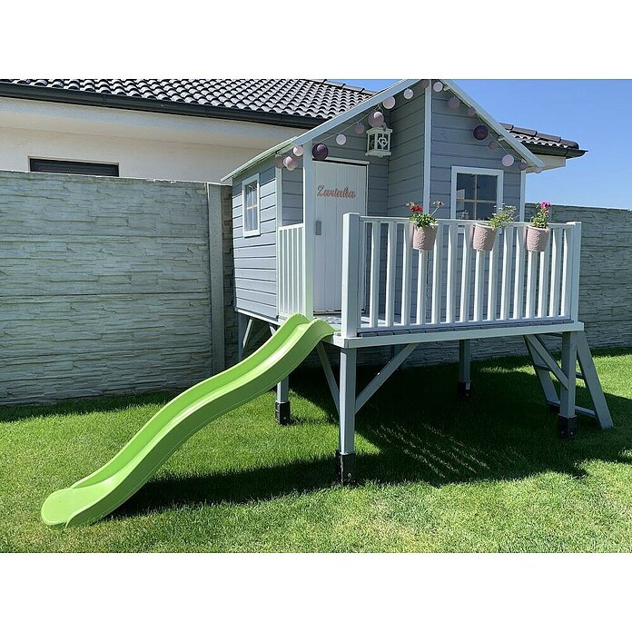 Spielhaus Jeremy (L x B x H: 175 x 226 x 250,5 cm, Holz, Natur) | BAUHAUS