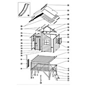 Spielhaus Jeremy (L x B x H: 175 x 226 x 250,5 cm, Holz, Natur) | BAUHAUS