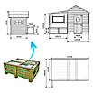 Spielhaus Elisa (L x B x H: 240 x 125 x 173 cm, Holz, Natur) | BAUHAUS