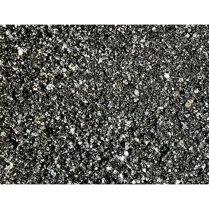 Fugli Fester Fugensand Premium - Basalt, 15 kg - Raue, dunkle Kornoberfläche mit funkelnden, hellen Partikeln.