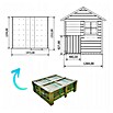 Spielhaus Matthias (L x B x H: 126 x 112 x 157 cm, Holz, Natur) | BAUHAUS