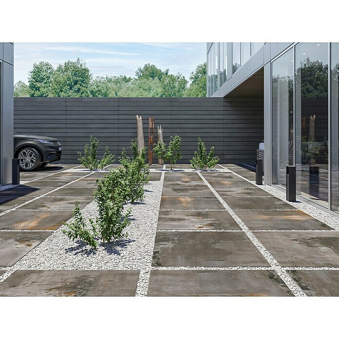 Terrassenfliese Metallic 2.0 (60 x 120 x 2 cm, Anthrazit, Matt) | BAUHAUS