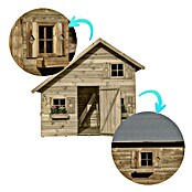 Spielhaus Aleks (L x B x H: 223 x 250 x 230 cm, Holz, Natur) | BAUHAUS