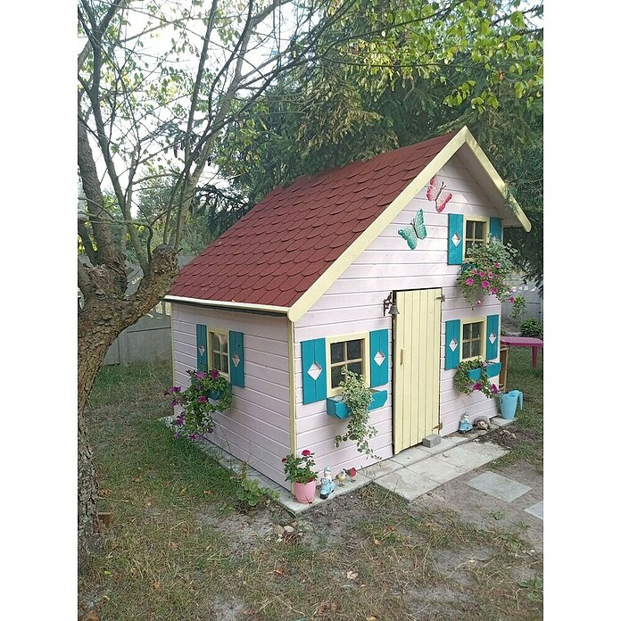 Spielhaus Aleks (L x B x H: 223 x 250 x 230 cm, Holz, Natur) | BAUHAUS
