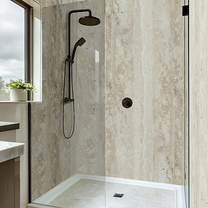 Dumawall+ Revestimiento de pared de PVC Ember (260 x 90 cm, Beige) | BAUHAUS