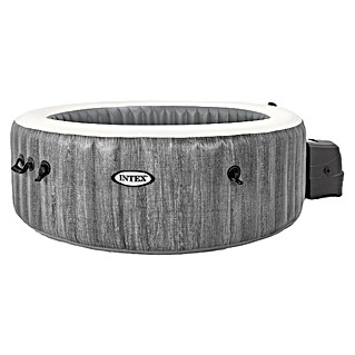 Intex Pure Spa Mobil-Whirlpool Greywood Deluxe (Ø x H: 196 x 71 cm, Grau/Weiß, 795 l)
