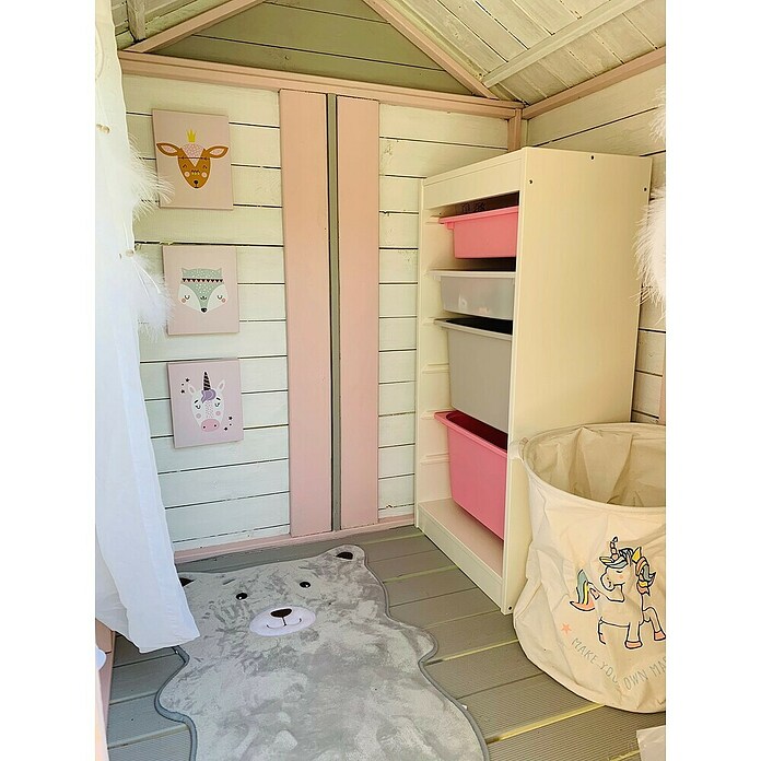 Spielhaus Tom (L x B x H: 226,5 x 176 x 272 cm, Holz, Natur) | BAUHAUS