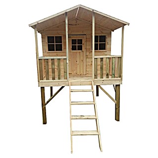 Spielhaus Finn (L x B x H: 239 x 190 x 256 cm, Holz, Natur)