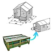 Spielhaus Marco (L x B x H: 217 x 182 x 174 cm, Holz, Natur) | BAUHAUS