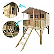 Spielhaus Finn (L x B x H: 239 x 190 x 256 cm, Holz, Natur) | BAUHAUS
