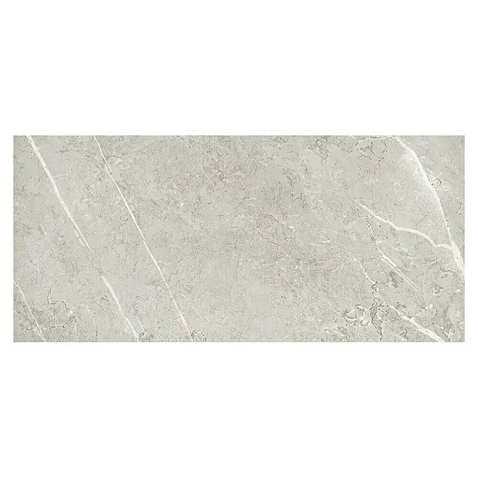 Inspiro Revestimiento de pared de PVC Vague - 75 x 45 cm, Gris Vague - Azulejo gris claro efecto mármol con vetas blancas, apto para suelos o paredes.