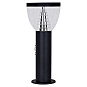 Luceco Sobremuro solar LED Vortex con sensor (5 W, Ø x Al: 16 x 38 cm, Negro, IP44, 500 lm) | BAUHAUS