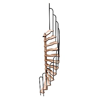 Sogem Escalera de caracol Saturne (Diámetro: 120 cm, Color peldaños: Haya, Altura de planta: 276 cm)