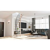 Sogem Escalera de caracol Saturne (Diámetro: 140 cm, Color peldaños: Haya, Altura de planta: 276 cm) | BAUHAUS