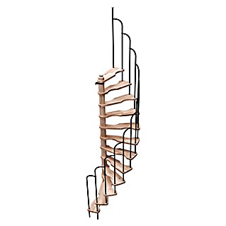 Sogem Escalera de caracol Saturne (Diámetro: 140 cm, Color peldaños: Haya, Altura de planta: 276 cm)