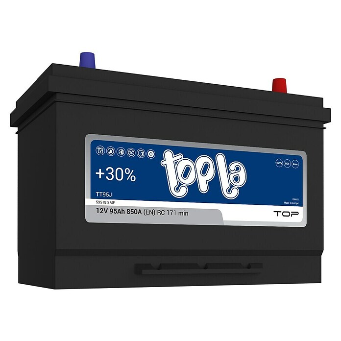 Topla Avtomobilski akumulator TOP JIS 59518 SMF  (95 Ah, 12 V) | Avtomobilski akumulatorji | Avto elektrika | Dodatna oprema za avtomobile | Navtika, avtomobili in kolesa | Izdelki | BAUHAUS