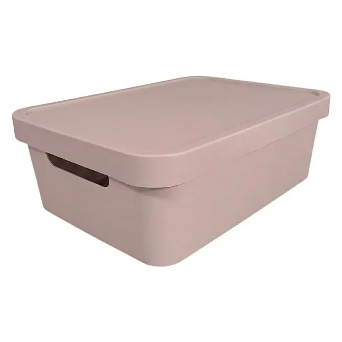 Plastard Aufbewahrungsbox-Set 2er-Set 19 Liter in Pink – Stapelboxen, Lagerboxen - L x B x H: 45,5 x 33,5 x 15,5 cm, Kunststoff, Pink, 2 Stk.