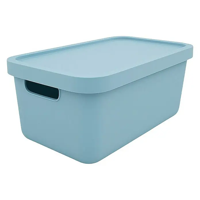 Plastard Aufbewahrungsbox-Set 2er-Set 31 Liter in Blau – Stapelboxen, Lagerboxen - Kunststoff, Blau, 2 Stk.