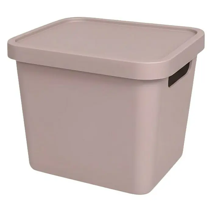 Plastard Aufbewahrungsbox-Set 2er-Set 12,5 Liter in Pink – Stapelboxen, Lagerboxen - L x B x H: 32 x 22 x 24 cm, Kunststoff, Pink, 2 Stk.