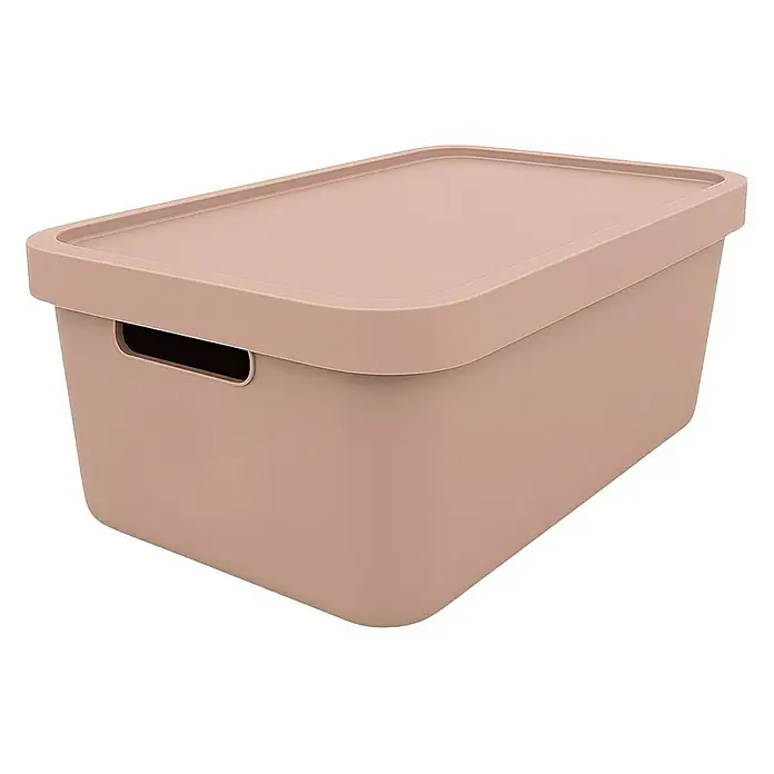 Plastard Aufbewahrungsbox-Set 2er-Set 7,5 Liter in Pink – Stapelboxen, Lagerboxen - L x B x H: 32 x 22 x 15 cm, Kunststoff, Pink, 2 Stk.