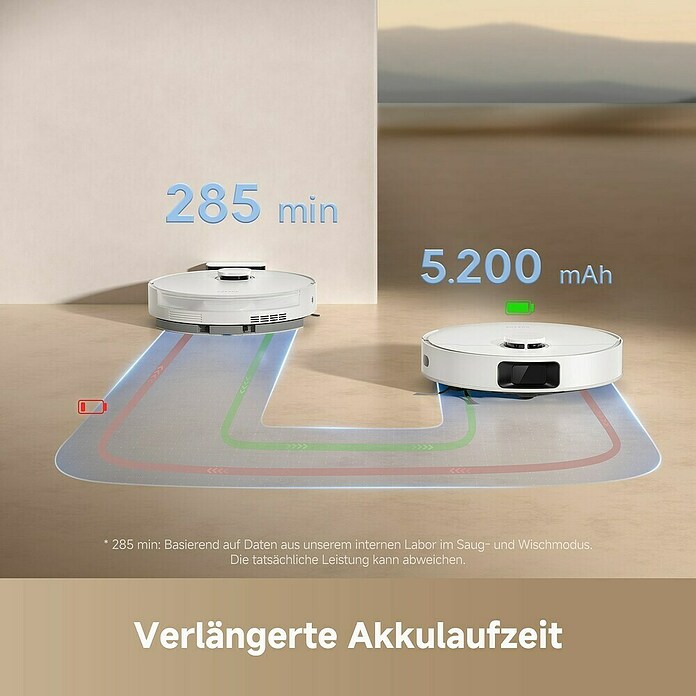 Dreame Robot aspirador con mopa D20 (Potencia de aspiración: 13.000 Pa, Duración de la batería: 285 min, Capacidad del robot: 700 ml) | BAUHAUS