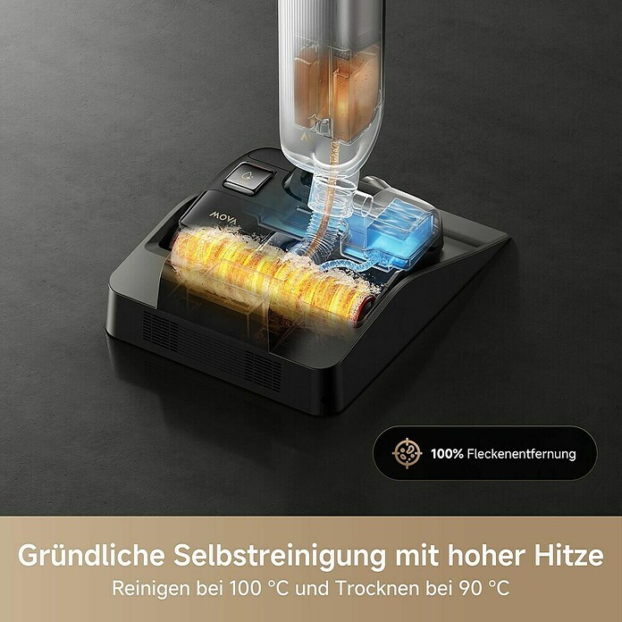 Mova Aspirador en seco y húmedo de batería X4 Plus (Potencia de aspiración: 20.000 Pa, Duración de la batería: 45 min, Volumen del depósito de agua: 0,76 l) | BAUHAUS
