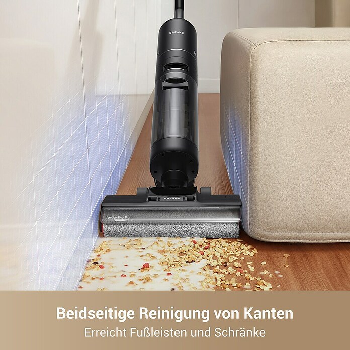 Dreame Aspirador en seco y húmedo de batería G10 Pro (Potencia de aspiración: 16.000 Pa, Duración de la batería: 35 min, Volumen del depósito de agua: 0,9 l) | BAUHAUS