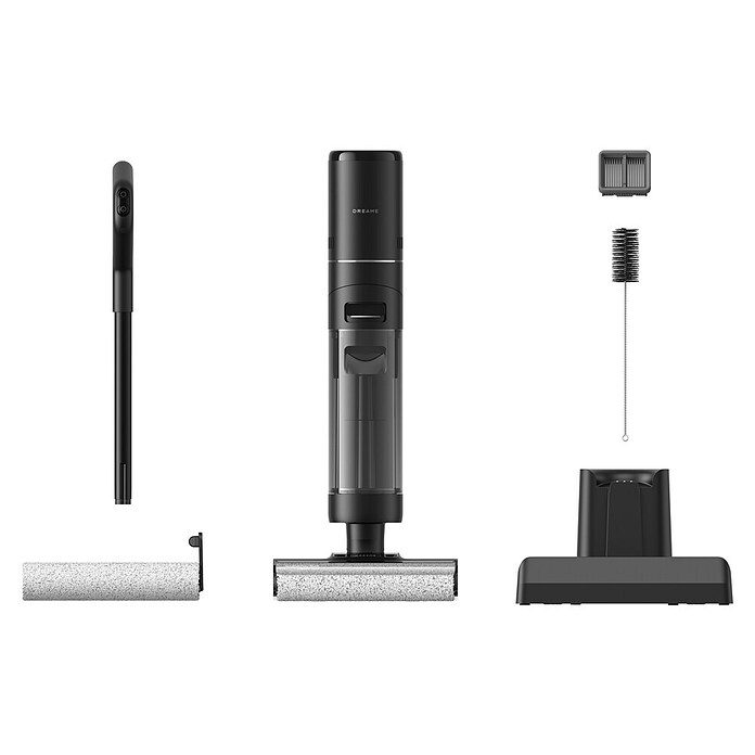 Dreame Aspirador en seco y húmedo de batería G10 Pro (Potencia de aspiración: 16.000 Pa, Duración de la batería: 35 min, Volumen del depósito de agua: 0,9 l) | BAUHAUS