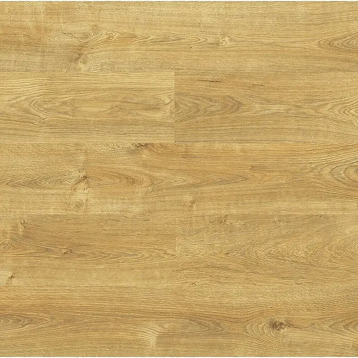 LOGOCLIC Laminado Roble Cascais - 1.380 x 193 x 8 mm, Marrón, AC5 - Suelo laminado de madera clara con vetas de roble naturales y diseño de tablones.